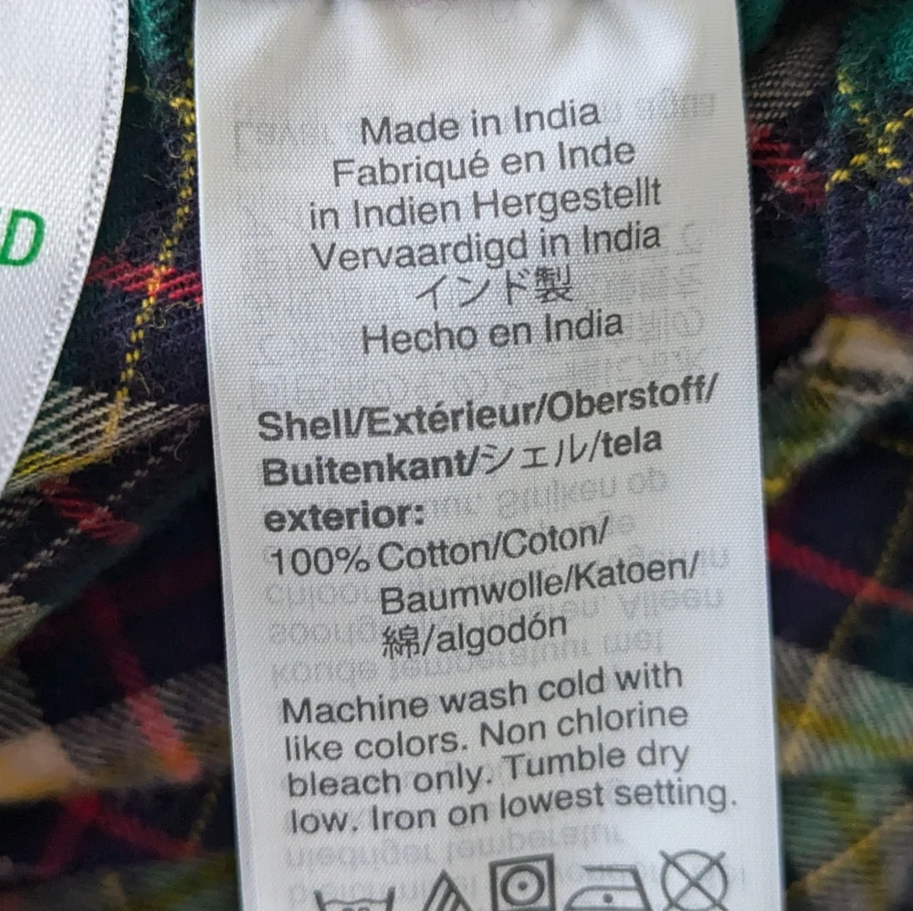 🔴3/$10 J. Crew Plaid Brushed Twill Button-Up Shirt sz L - Picture 8 of 8